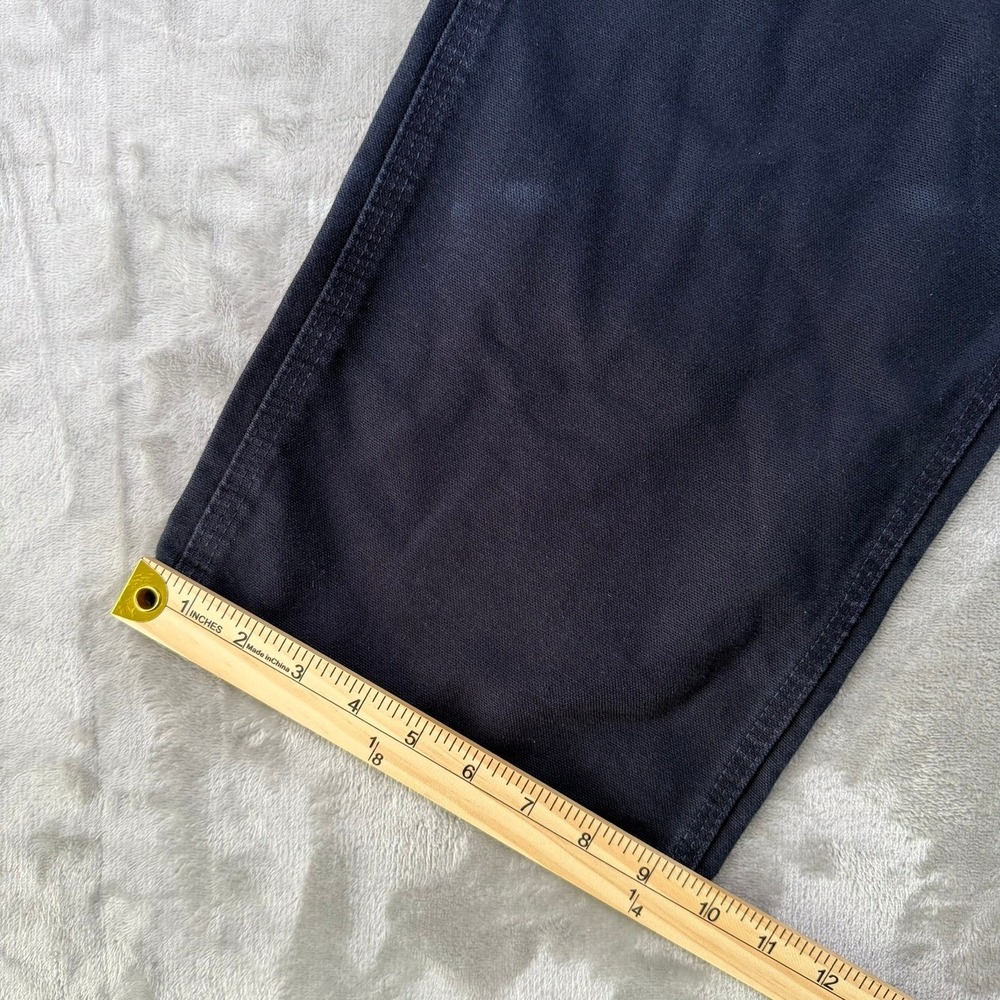 Carhartt Lot B11-MDT 2 Pairs Loose Original Fit Duck Work Pants Men's 38x34 Navy - Picture 9 of 10